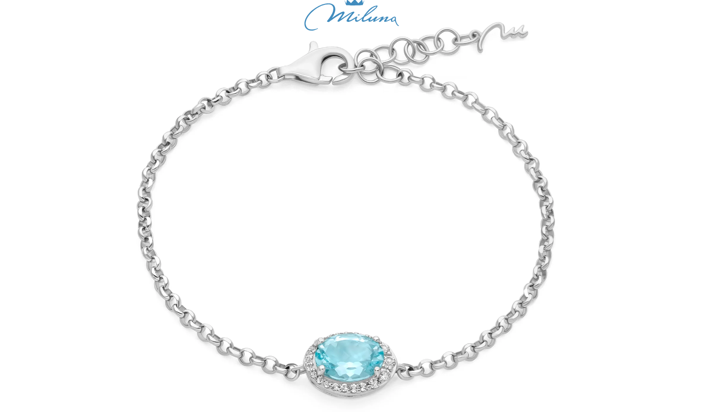 Bracciale Miluna Gemma del Cielo Ovale BRD1257