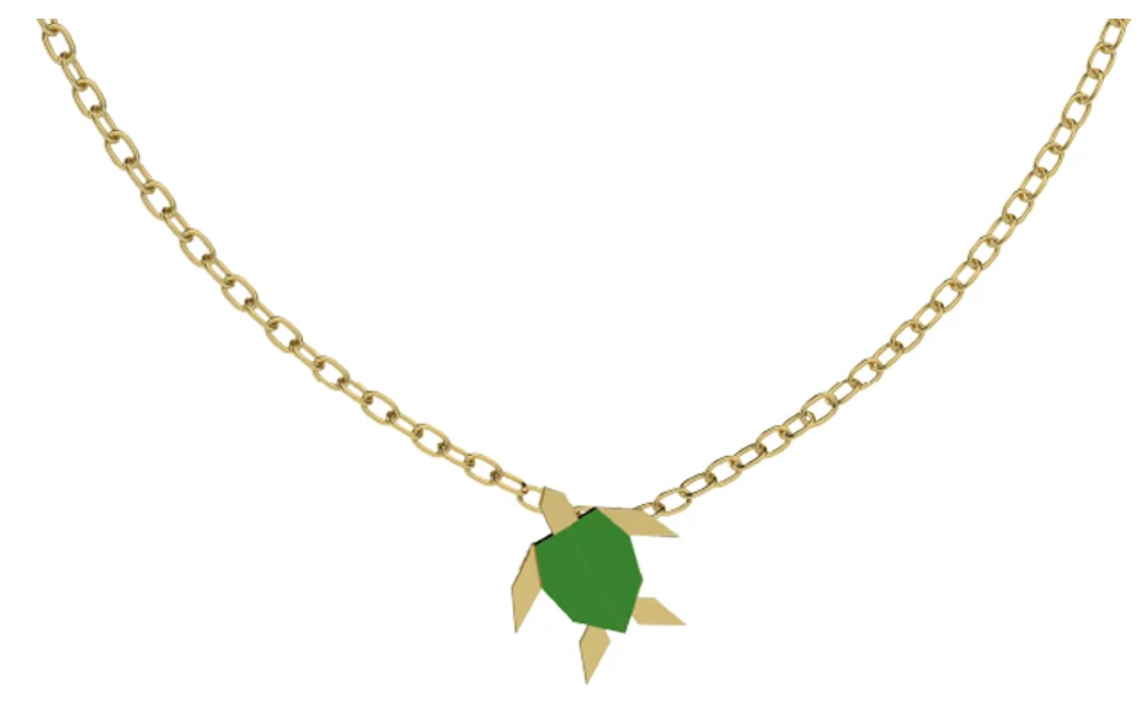 Collana Nanan Origami con Tartaruga NAN0740