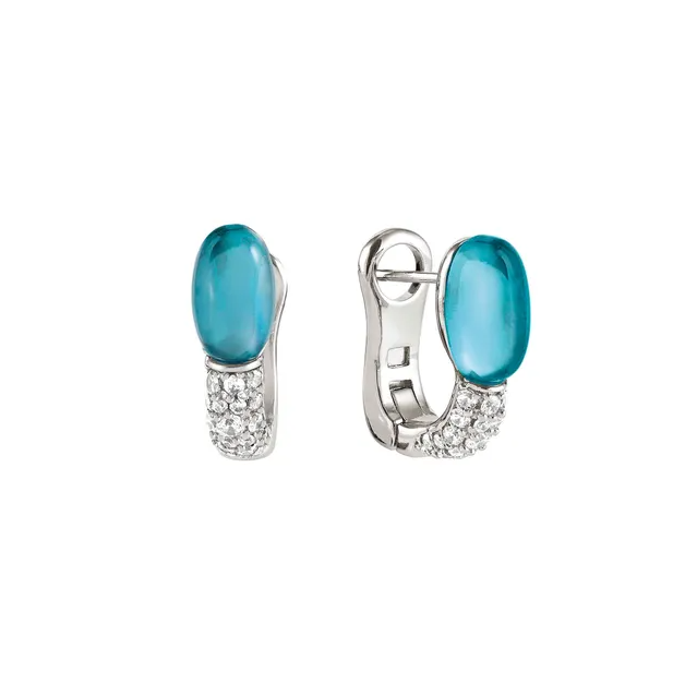 Orecchini Nomination MyRadiance Topazio Azzurro 241504 042