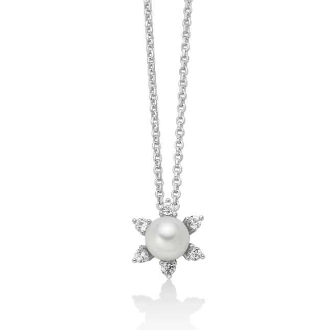 Collana Miluna Collezione Unica Bouquet Perla