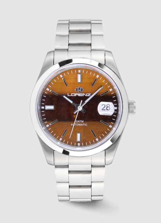 Orologio Lorenz Ginevra King Gemstone Occhio di Tigre 030235NN