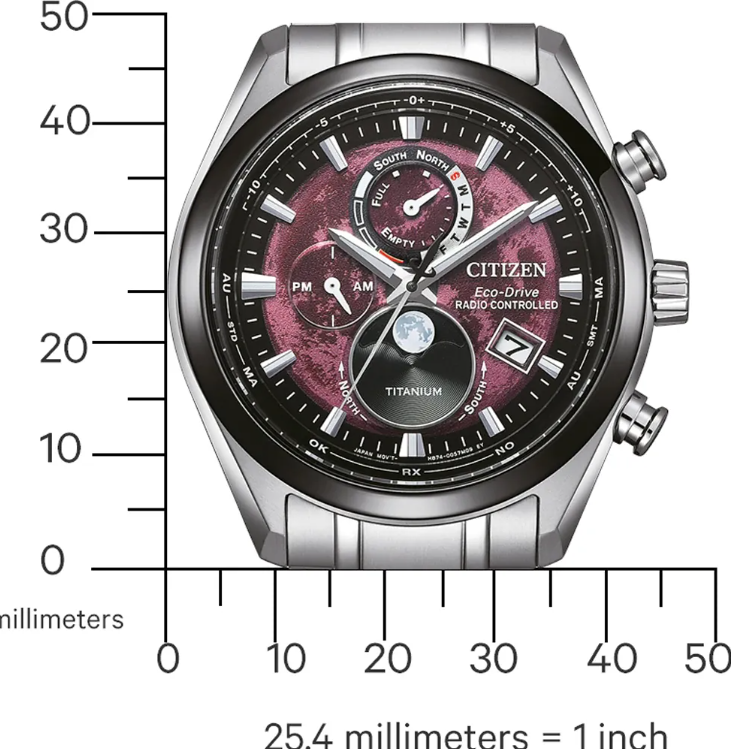 Orologio Citizen Super Titanium BY1018-80X Radio Controlled Moonphase