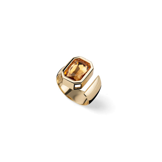 Anello Unoaerre Bronze Joya Cristallo Giallo 2816