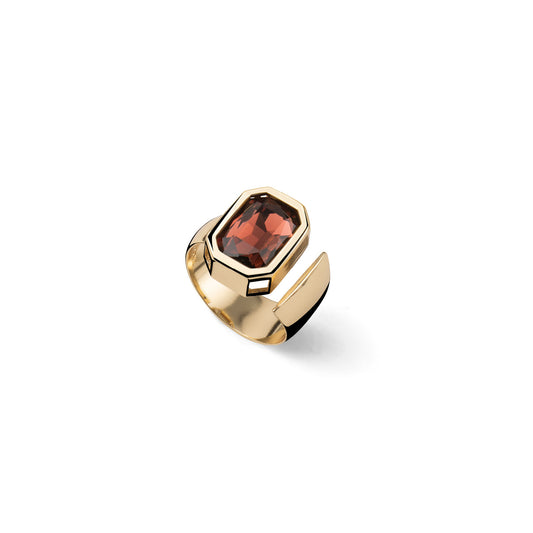 Anello Unoaerre Bronze Joya Cristallo Marrone 2818