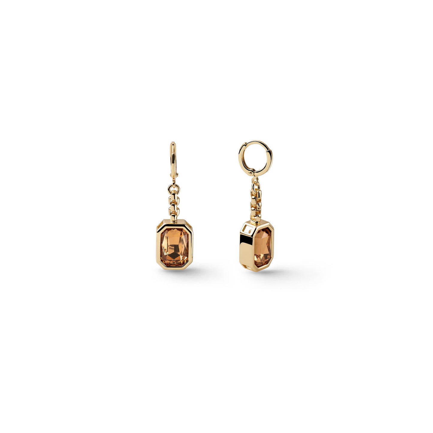 Orecchini Unoaerre Bronze Joya Cristallo Giallo 2835