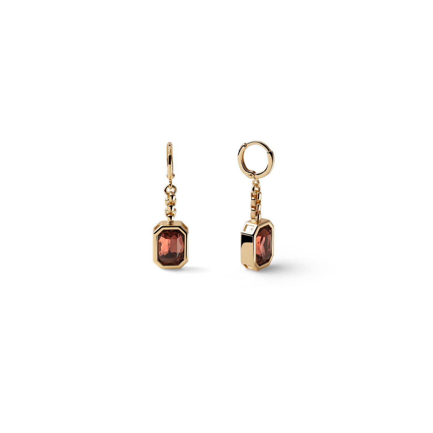 Orecchini Unoaerre Bronze Joya Cristallo Marrone 2837