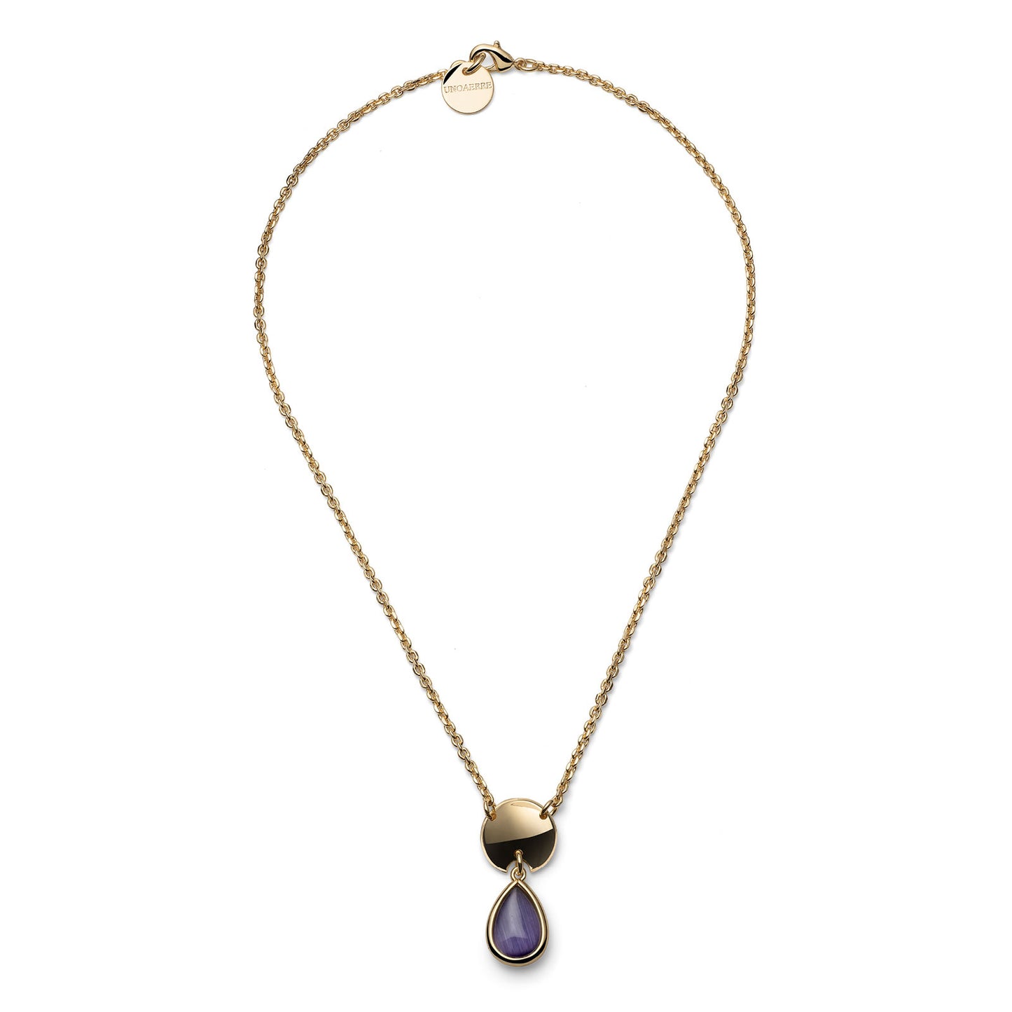 Collana Unoaerre Bronze Joya Goccia Viola 2861