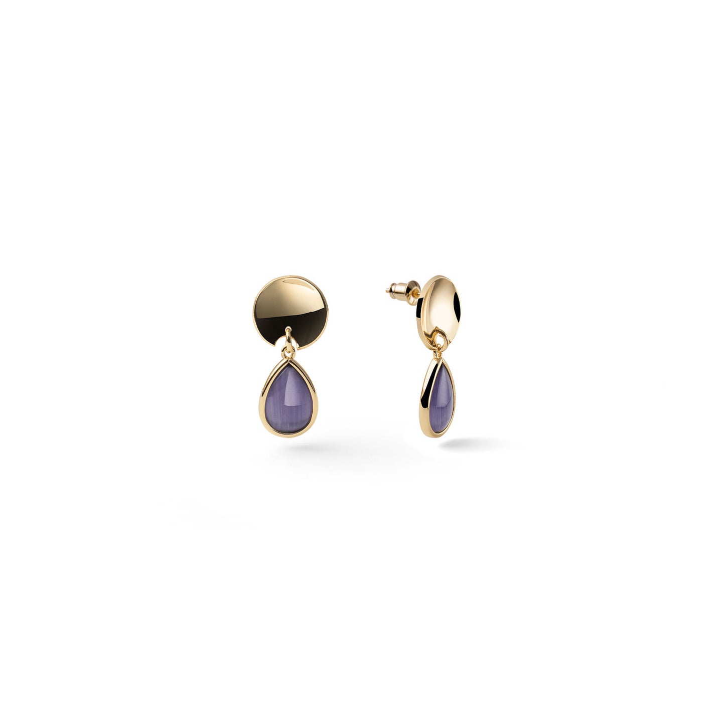 Orecchini Unoaerre Bronze Joya Goccia Viola 2866