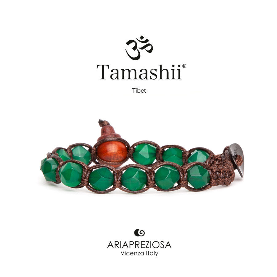 Bracciale Tamashii Diamond Cut Agata Verde