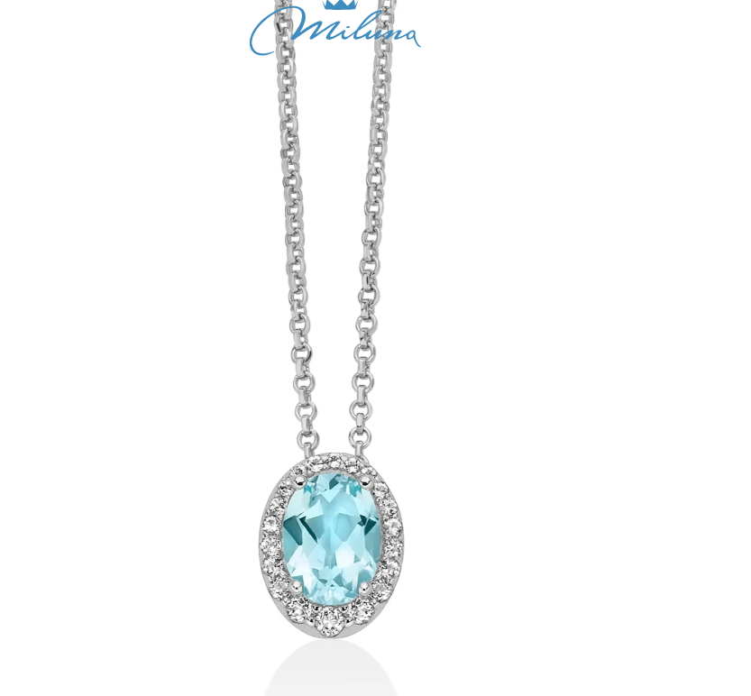 Collana Miluna Gemma del Cielo Ovale CLD5439