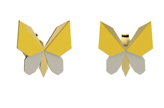 Orecchini Nanan Origami con farfallina NAN0742