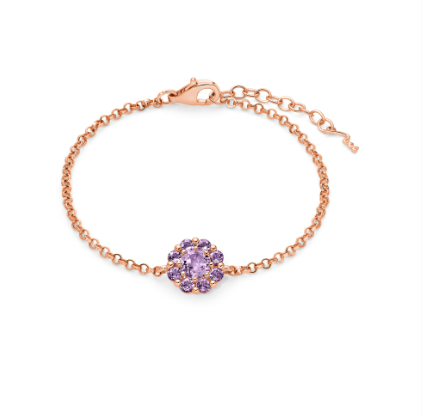 Bracciale Miluna Gemma del Cielo Ametista BRD994