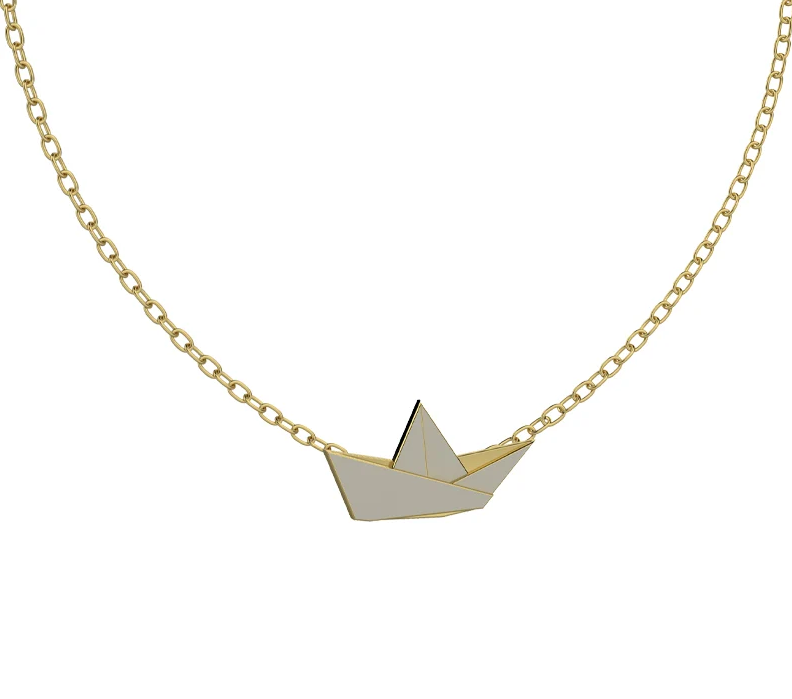 Collana Nanan Origami con barchetta NAN0722